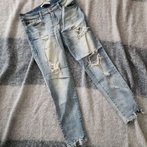 KanCan Light Blue Distressed Skinny Jeans